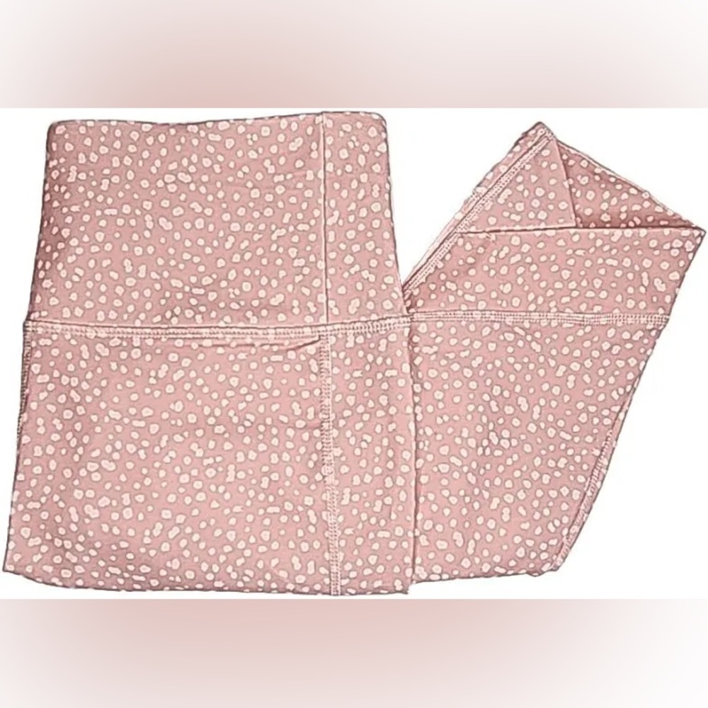 RBX Pink Polka Dot high rising Leggings excellent preloved condition no flaws L